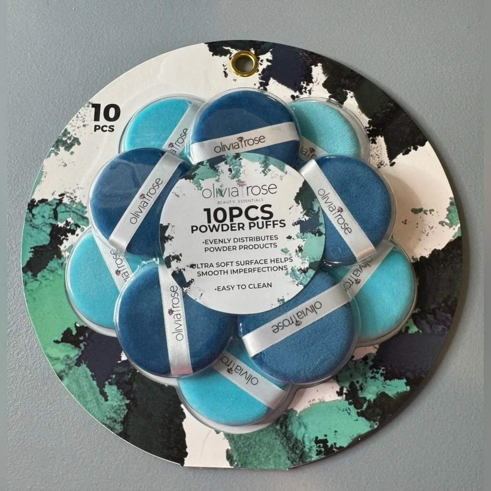 Olivia Rose Blue Powder Puffs Set 10pcs